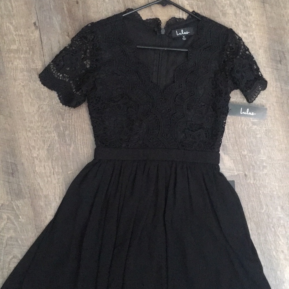 Lulu’s black Skater Dress - Picture 2 of 4